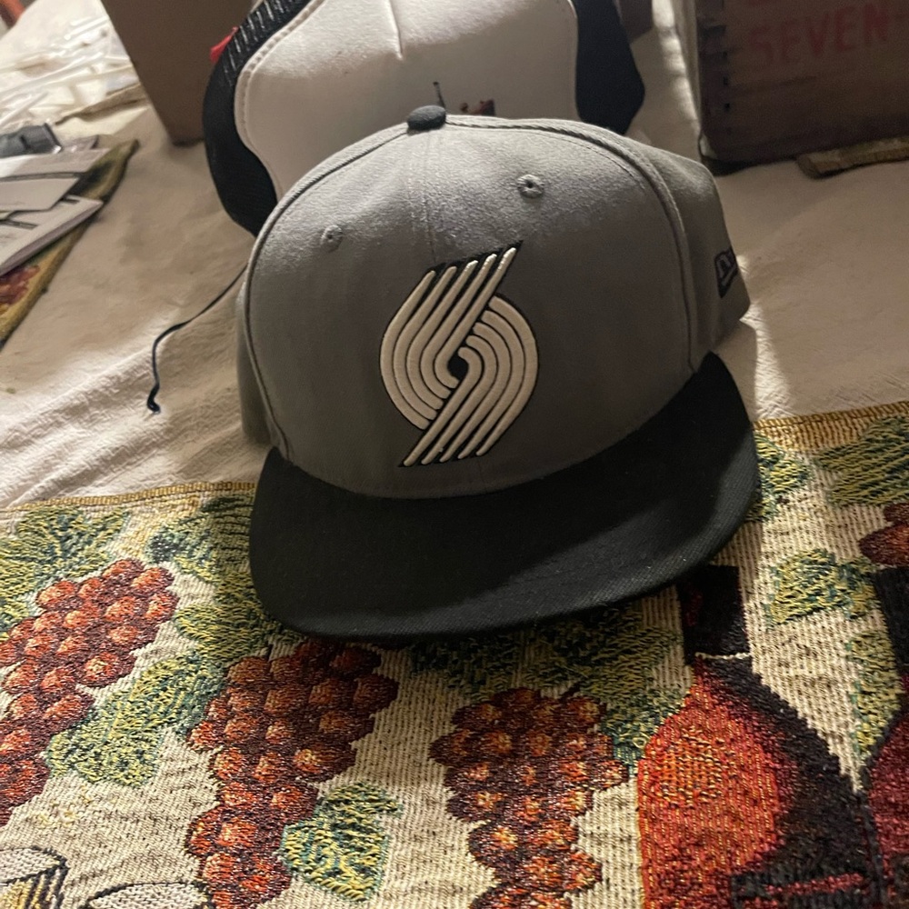 Portland Trail Blazers new era nba grey Hat Fitted 7 1/8